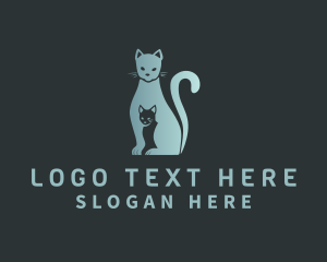 Vet - Pet Kitten Cat logo design