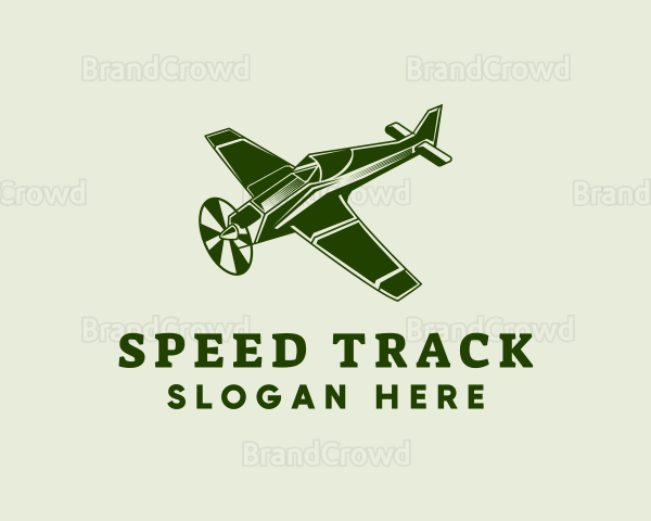 Airplane Propeller Flying Logo