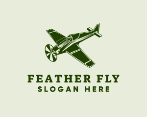 Airplane Propeller Flying logo design