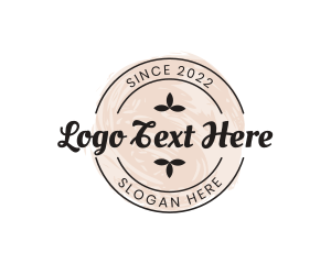 Vegan - Feminine Watercolor Clover logo design