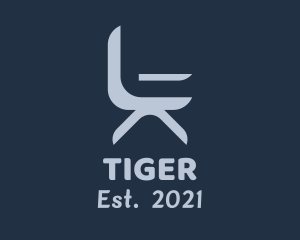 Chair - Gray Modern Armchair logo design