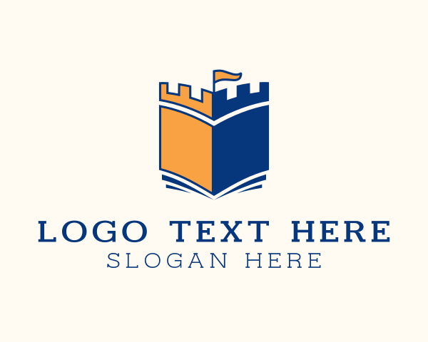 Dynasty - Castle Tower Book logo design