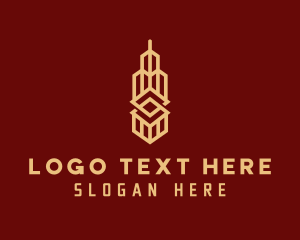 Golden - Golden Building Realtor logo design