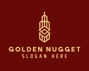 Golden Building Realtor logo design