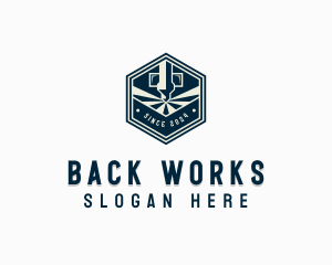 CNC Laser Fabrication logo design