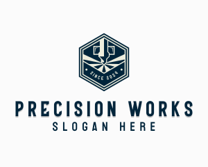 CNC Laser Fabrication logo design