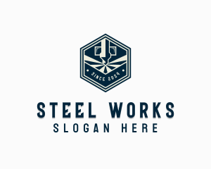 CNC Laser Fabrication logo design