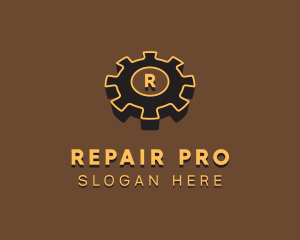 Cogwheel Mechanic Repair logo design