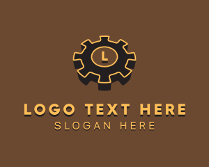 Cogwheel Mechanic Repair Logo