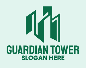 Green Tower Buildings logo design