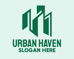 Green Tower Buildings logo design