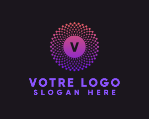 Generic Purple Letter  Logo