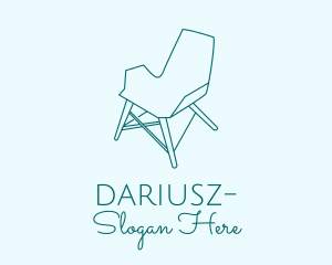 Interior Styling - Blue Furniture Chair logo design