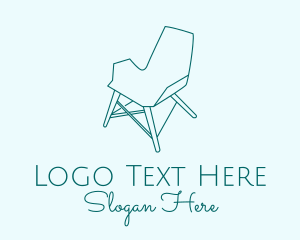 Style - Blue Furniture Chair logo design