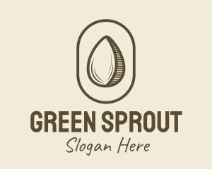 Seed - Simple Almond Nut logo design