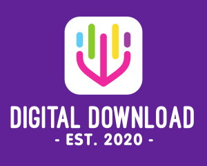 Download - Music Download Mobile App logo design