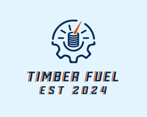 Fuel Gauge Industrial  logo design