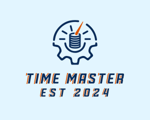 Chronometer - Fuel Gauge Industrial logo design