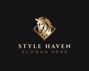 Race - Premium Equestrian Horse logo design