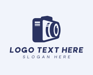 Lens - Camera Photographer Videographer logo design