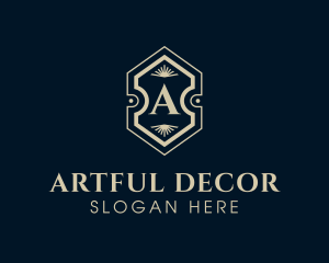 Hotel Interior Design Decor logo design