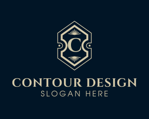 Hotel Interior Design Decor logo design