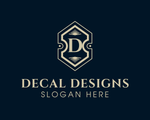 Hotel Interior Design Decor logo design