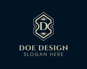 Hotel Interior Design Decor logo design