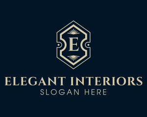 Hotel Interior Design Decor logo design