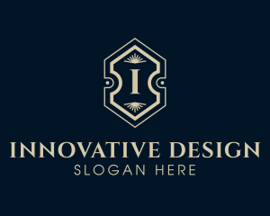 Hotel Interior Design Decor logo design