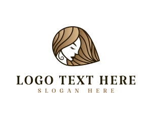 Hairstylist - Lady Hair Salon logo design
