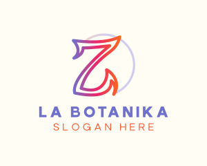 Gradient Modern Letter Z Logo