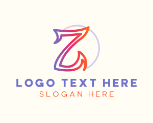 Fashion - Gradient Modern Letter Z logo design