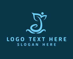 Eco Friendly - Eco Organic Letter J logo design