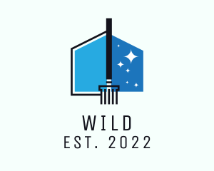 Scrub - Blue House Cleaner logo design