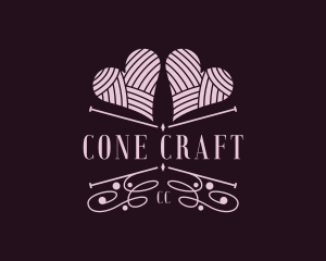 Crochet Yarn Handicraft logo design