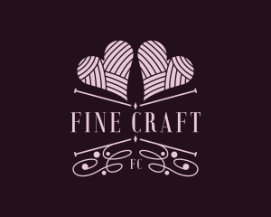 Crochet Yarn Handicraft logo design