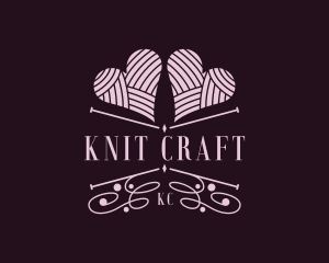 Crochet Yarn Handicraft logo design