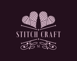 Crochet Yarn Handicraft logo design