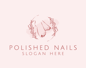 Pedicure Nail Salon logo design