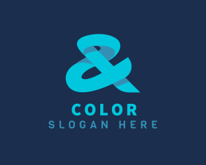 Upscale - Blue Ampersand Company logo design