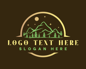 Mountain Night Camping Logo