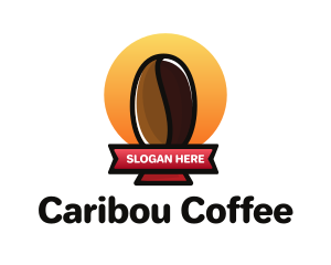 Coffee Bean Trophy logo design