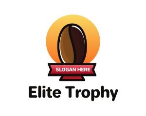 Trophy - Coffee Bean Trophy logo design