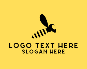 Bee Farm - Bee Insect Hornet logo design