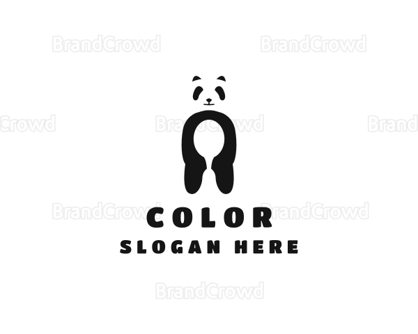 Panda Bear Spoon Logo