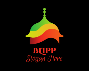 Multicolor Muslim Temple  Logo