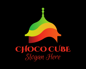 Multicolor Muslim Temple  Logo