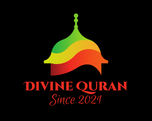 Quran - Multicolor Muslim Temple logo design