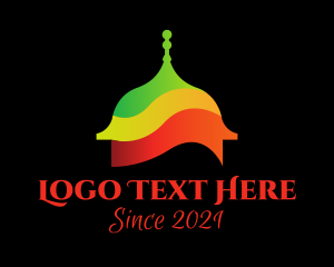 Dome - Multicolor Muslim Temple logo design